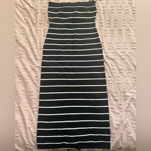 Abercrombie & Fitch Striped Midi Sweater Dress